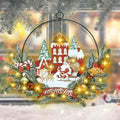 Pre-Lit Christmas Wreath for Front Door, Lighted Witch with 6H On/18H Off by Bringingjoytoyourhomelife