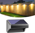 Bridika Solar Fence Lights, Fence Lights Solar Powered Outdoor Waterproof Warm White & Color Glow LED Solar Lights for Backyard, Patio, Deck Railing, Stair Handrail, Pool and Wall (1 Pack) by Bridika