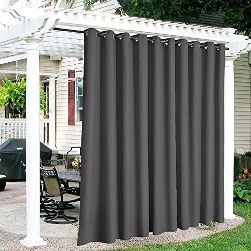 RYB HOME Extra Wide Outdoor Curtains for Patio Waterproof Privacy by RYBHOME
