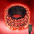 Nisocy 400FT Red Christmas String Lights with Remote, Green Wire LED Mini Lights, 8 Modes, Timer, Plug-in Indoor Outdoor Lights for Large Trees, Fences, Valentine’s Day, Halloween and Christmas Decor by NISOCYLighting