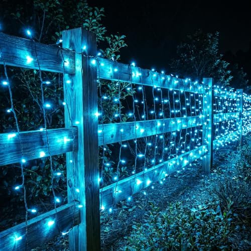 BrizLabs Teal Christmas Incandescent String Lights Outdoor 300 Count 69.6ft - Image 6
