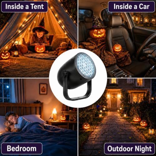 Halloween Projector Lights Outdoor/Indoor, Led Lights Projector for Halloween Decorations,USB-Powered Gifts, Holiday Projector for Halloween Party - Image 3