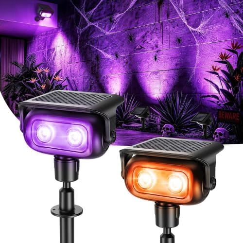 Brizled Solar Halloween Spot Lights Outdoor 2 Pack LED Landscape Spotlights by Brizled