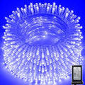 114 FT 350 LED String Lights Outdoor Indoor, Christams String Lights Waterproof 8 Modes & Timer, Fairy Lights Plug in for Bedroom, Weeding, Patio, Party, Holiday,Christmas Decor（Blue） by Unknown