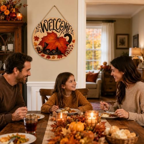 Fall Decor - Autumn Welcome Sign for Front Door | Thanksgiving Decorations - Image 5