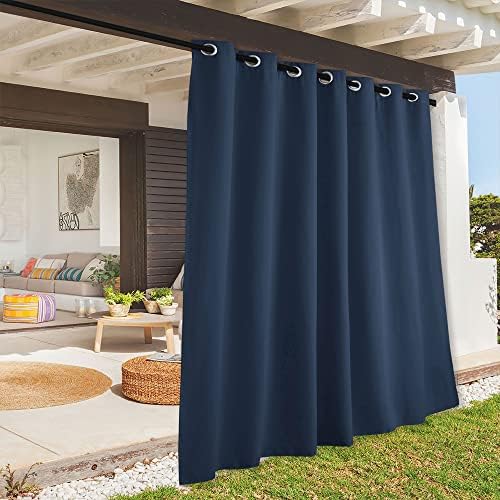 RYB HOME Extra Wide Outdoor Curtains for Patio Waterproof Privacy by RYBHOME
