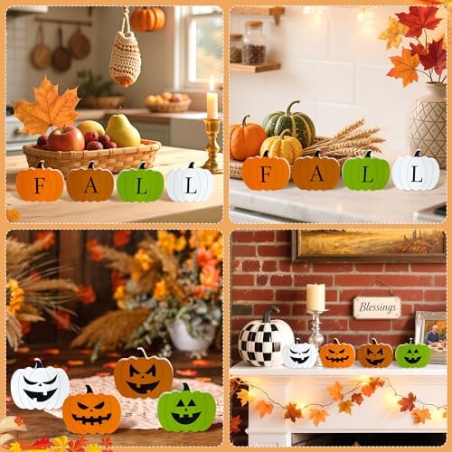 QINJIEJIE Fall Pumpkin Decor Autumn Pumpkin Decorations for Office Desk - Image 5
