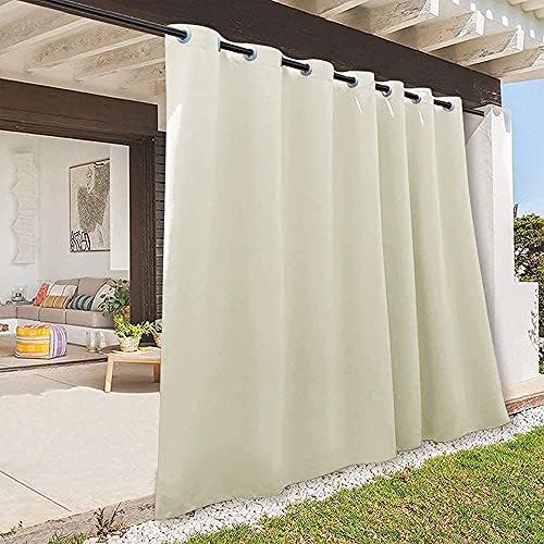 RYB HOME Extra Wide Outdoor Curtains for Patio Waterproof Privacy by RYBHOME