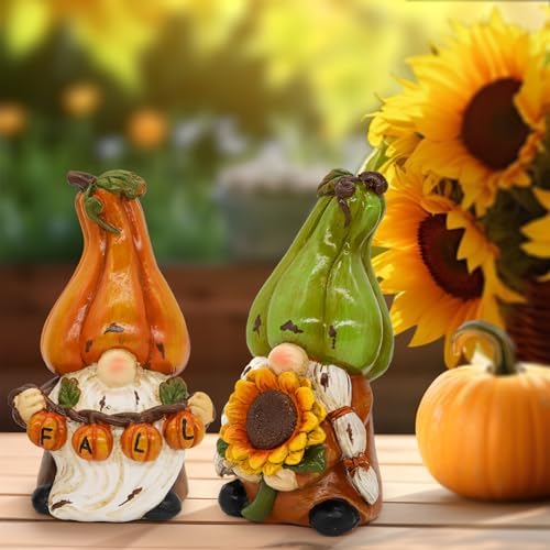 Fall Decorations Pumpkin Gnomes for Home Office Decor Autumn Gift - Image 2