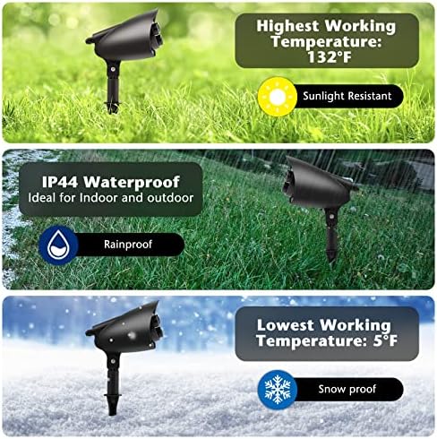 Goplus Christmas Projector Lights w/ 65° Adjustable Angle, Lawn Stake - Image 3