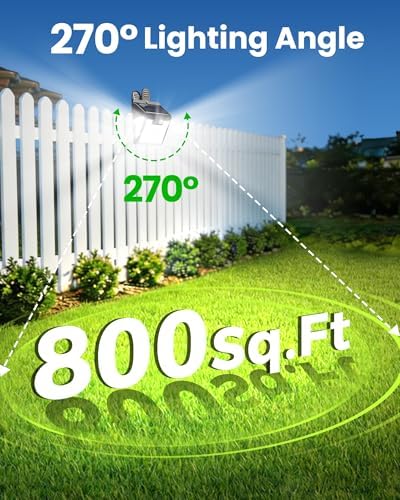 160LEDs Clip on Solar Lights Outdoor, Motion Sensor Outdoor Lights, Clip on Solar Fence Lights Outdoor, IP65 Waterproof Solar Lights for Deck Yard Garden Camping (4 Pack) - Image 5