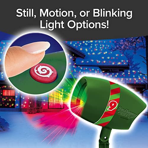 AS-SEEN-ON-TV with 9 Enhanced Modes for Spectacular Outdoor Holiday Laser Lighting with Thousands of Lights Covering 3200 Square feet, Green, 8.5 in - Image 5