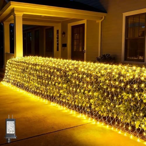 LitHome 21FT x 5FT Christmas Net Lights Outdoor Mesh Lights Connectable by LitHome