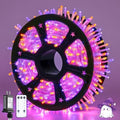 JMEXSUSS 163 FT 500 LED Orange and Purple Halloween String Lights Indoor by JMEXSUSS