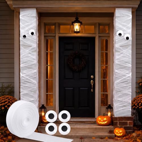 Marspark 5 Pcs Halloween Mummy Decoration Halloween DIY Wrap Kit by Marspark