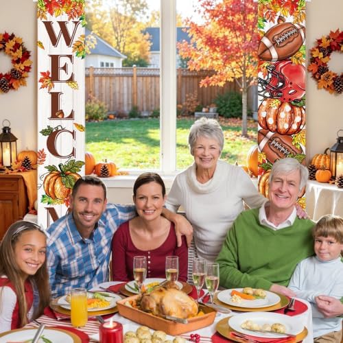 Fall Decorations Football and Fall Y'all Door Banner 2 Pack - Image 6