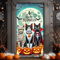 BlissYard Halloween Door Cover Meoween 35x71 Inch Polyester by BlissYard
