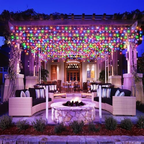66FT 640 LED Icicle Lights for Outside, Multicolor Christmas Lights Outdoor - Image 4