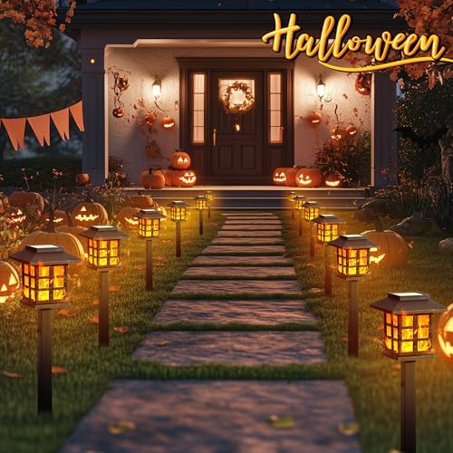 GIGALUMI Solar Lights Outdoor Waterproof 10 Pack, LED Garden Decor - Image 2