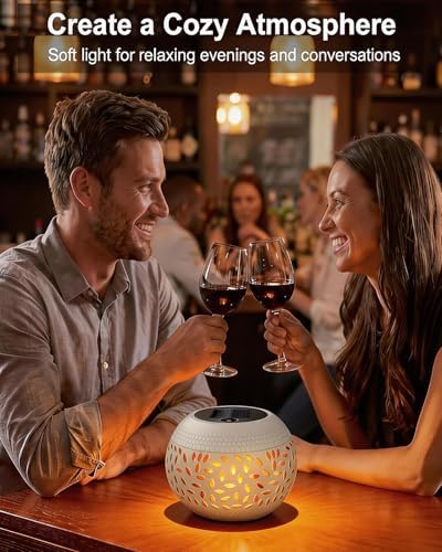 Solar Lanterns Outdoor Waterproof, Flickering Flame Solar Table Lantern - Image 2