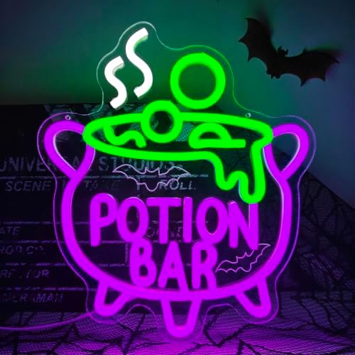 Potion Bar Halloween Neon Sign Witch neon LED sign for wall Decor Dimmable - Image 2