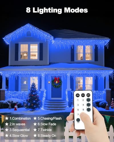Christmas Outdoor/Indoor Decorations Ice Lights Twinkle Fairy String Light - Image 2