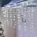 YOLIGHT Icicle Christmas Lights 13ft 96 LEDs Icicle String Lights 8 Modes Twinkle Curtain Fairy Light, Indoor Room Patio Garden Bedroom Wedding Party Christmas Halloween Decoration (White) by Yolight