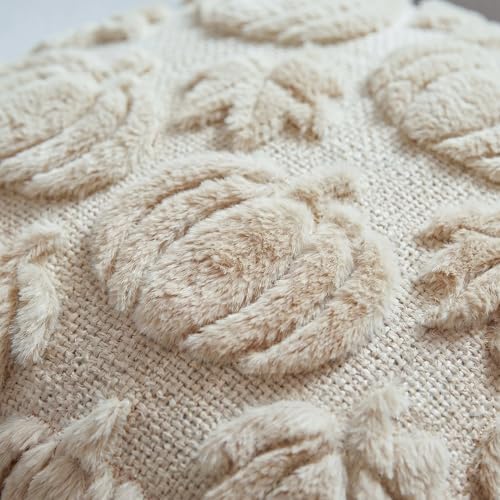 AVOIN colorlife Beige Pumpkin Fall Throw Pillow Covers 18x18 Inch - Image 6