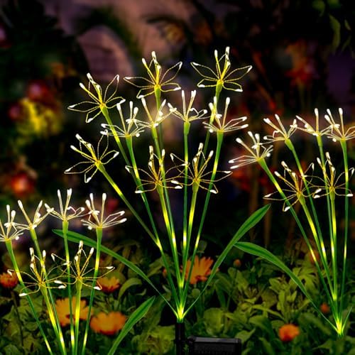 Solar Garden Lights Outdoor: 2-Pack DIY Yard Decor Warmwhite by Unknown