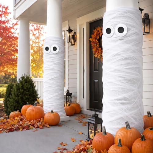 Marspark 5 Pcs Halloween Mummy Decoration Halloween DIY Wrap Kit - Image 6