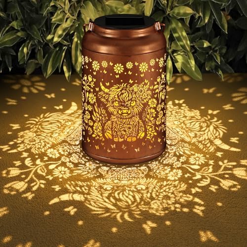 Solar Lanterns Outdoor Waterproof Garden Decor Gifts for Women Mom by Tepaken
