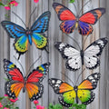 EOORAU 5 Pack Metal Butterfly Wall Hanging Decor for Outdoor by eoorau