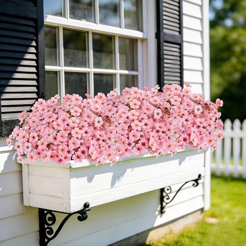AmyHomie 20 PCS Artificial Flowers for Outdoors, UV Resistant Fake Plants - Image 5