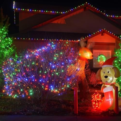 LAMPHOME Multicolour Easter Lights 100 Count 19.6 Feet Incandescent Bulb Mini String Lights for Indoor Christmas Tree Garland Birthday Wedding Easter Party Festival Decoration, White Wire - Image 5