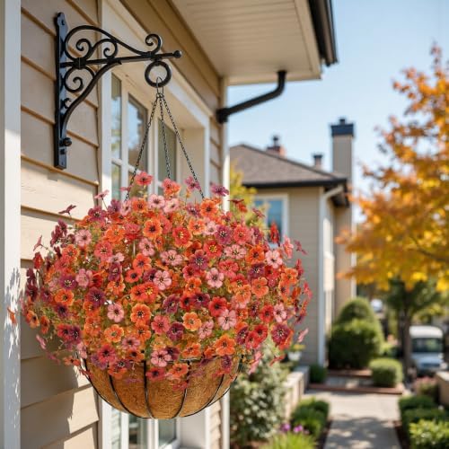 Alupssuc 24 Bundles Artificial Fall Flowers, UV Resistant Faux Mums Porch - Image 5