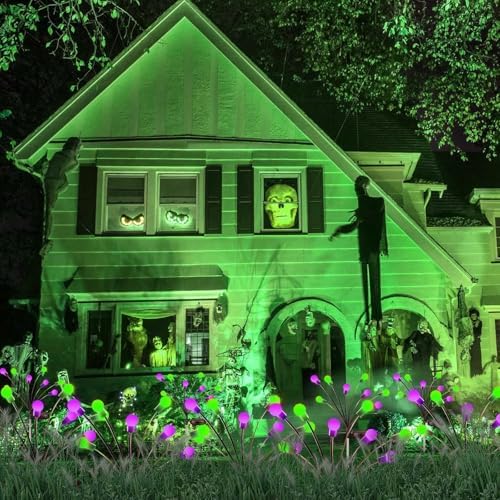 OZS 6Pack 48LED Solar Firefly Halloween Lights Outdoor for Party Decor - Image 4