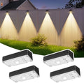 ZCXLIGHT Solar Fence Lights,Fence Lights Solar Powered Waterproof IP65 Multicolor Led 12 Fixed Colors ＆RGB Color Changing for Pool, Deck, Patio, Porch, Stairs, Holiday-4pack by ZCXLIGHT