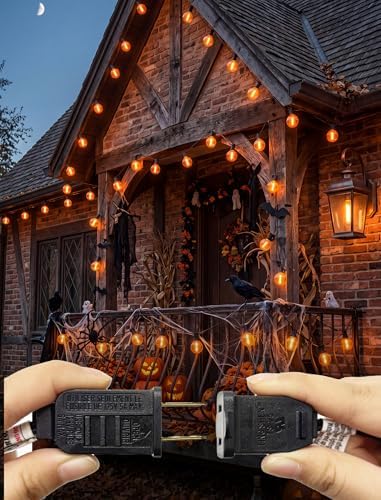 Halloween Orange String Lights, 25Ft G40 Outdoor Halloween Decorations Lights with 27 LED Shatterproof Orange Globe Bulbs, Hanging Patio Lights for Christmas Backyard Holiday Fall Party Garden Decor - Image 5
