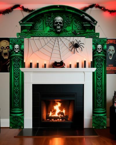 ALKB Halloween decorations door Banners - 3 Pcs Halloween Cemetery Banner - Image 4