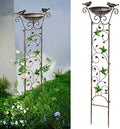 SUNNYPARK 43.5 Inch Metal Bird Bath Bowl with Garden Trellis Outdoor by SUNNYPARK