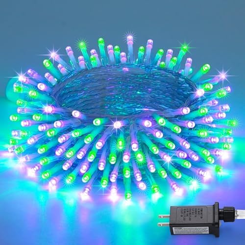 JMEXSUSS Connectable Purple and Green Halloween Lights Plug-in by JMEXSUSS