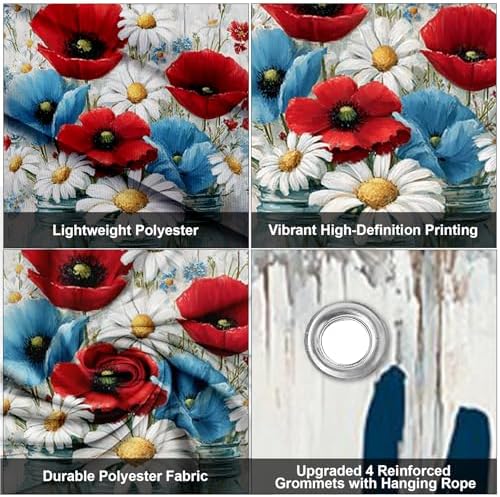 Patriotic Welcome Door Cover, 70.86" X 35.43" Door Banner - Image 4