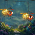 2 Pack Bee Solar Hanging Lantern Outdoor Garden Decor by Unknown