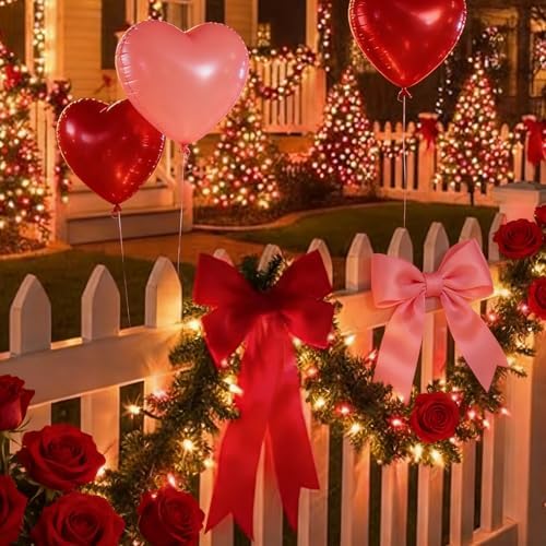 LAMPHOME Red Warm Valentine's String Lights Indoor Outdoor Waterproof,Expandable 21.6 Ft 100 LED Christmas Fairy Light Valentine's Day Garland Party Patio Bedroom Xmas Tree Galentine's Day Decoration - Image 4