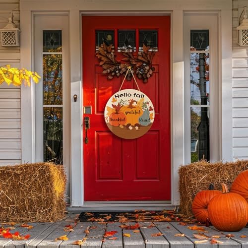 Fall Decorations for Home - Welcome Sign for Front Door - Image 5