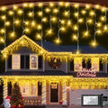670 LED 66ft Christmas Lights with 148 Drops, 12 Lighting Modes Warm White Christmas Decoration Twinkling Lights Dimmable, Timer Outdoor Waterproof Fairy Lights for Indoor Garden House Eaves Roof by YHBJKCZ
