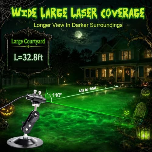 Halloween Swamp Laser Light, Green Laser Line Projector for Yard Decor - Image 2