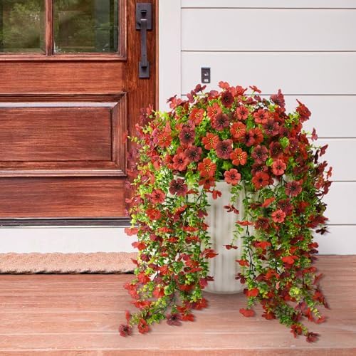 ZFProcess Artificial Fall Mums Fake Flowers Plants for Outdoor Home Decor - Image 3