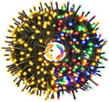 JMEXSUSS 250 LED String Lights, Warm White to Multicolor Christmas Lights by JMEXSUSS