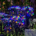 Kwaiffeo 4 Pack Solar-Powered Firework Fairy Lights, Solar Light Outdoor Waterproof Christmas & Garden Decor for Pathway/Patio/Yard - Gardening Gifts for Women (Multicolor) by Kwaiffeo